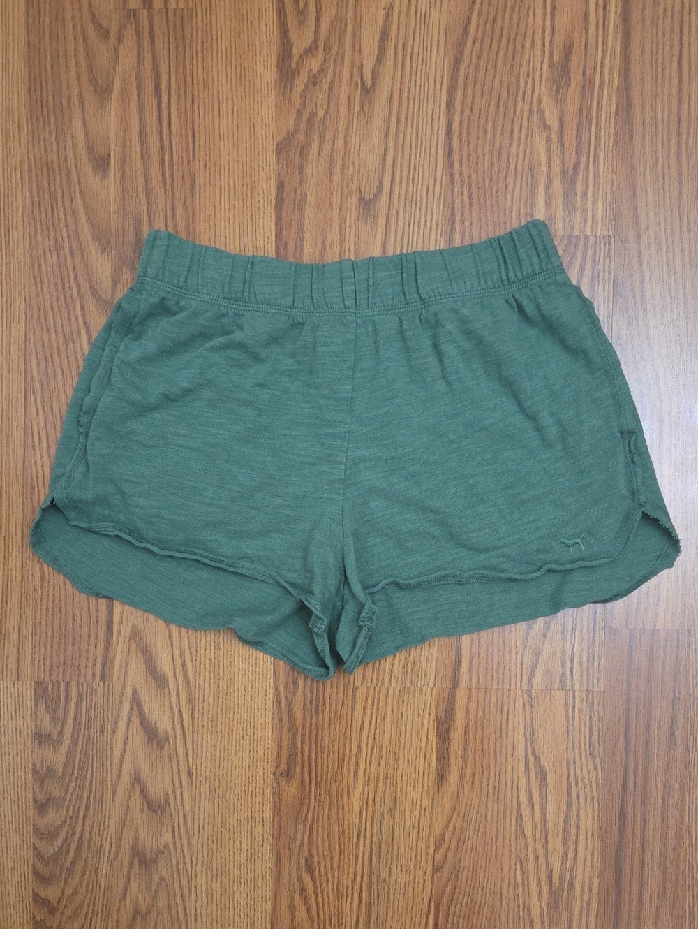 Victoria's Secret PINK HR Shorts Women's Green Pull-On Elastic Waist/ Medium